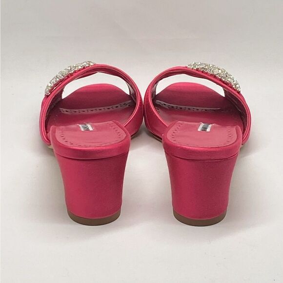 Manolo Blahnik Prinap 50MM Satin Mules - Picture 10 of 15